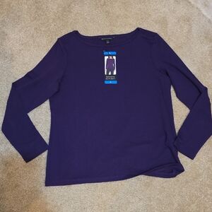 Banana Republic Rich Purple Long Sleeve Tee Sz L